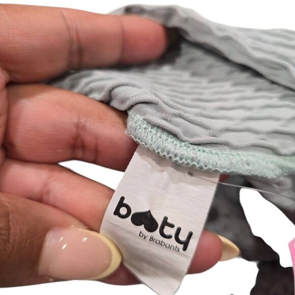 Booty by Brabant Crop Leggings Women's Mint Green Croc Skin Curvy - One Size - Picture 4 of 5